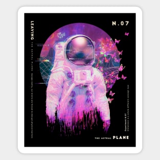 Vaporwave Astral Astronaut Magnet